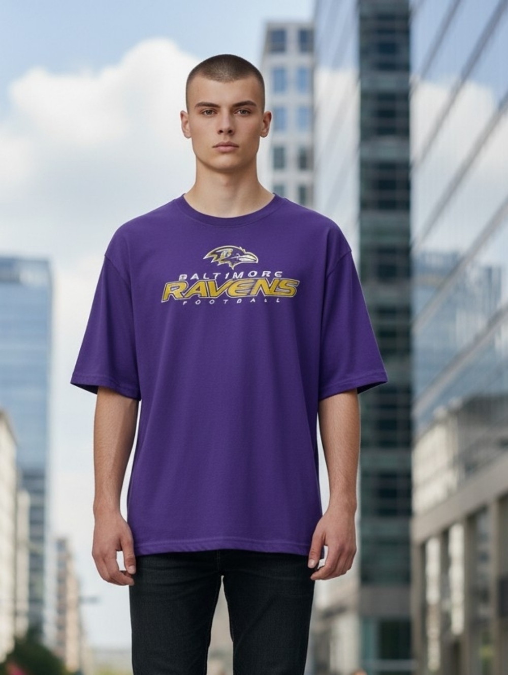 Baltimore Ravens Men's XL Team Nfl Football Gear Shirt